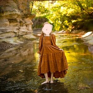 Joyfolie Golden Brown Dress